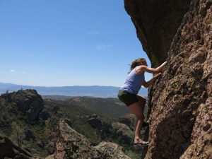 Belyn has to climb something