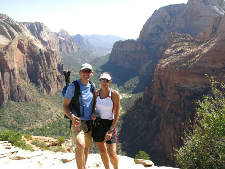 Graeme and Deb on Angel's Landing