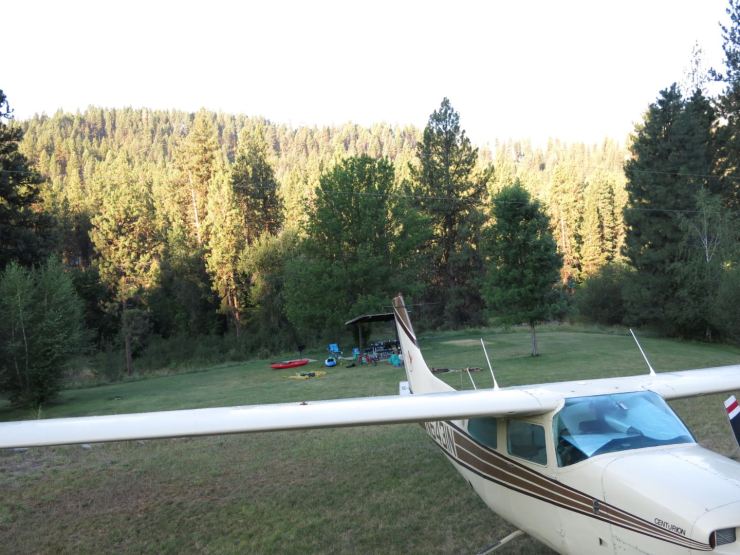 Fantastic Idaho plane-camping at Garden Valley airstrip