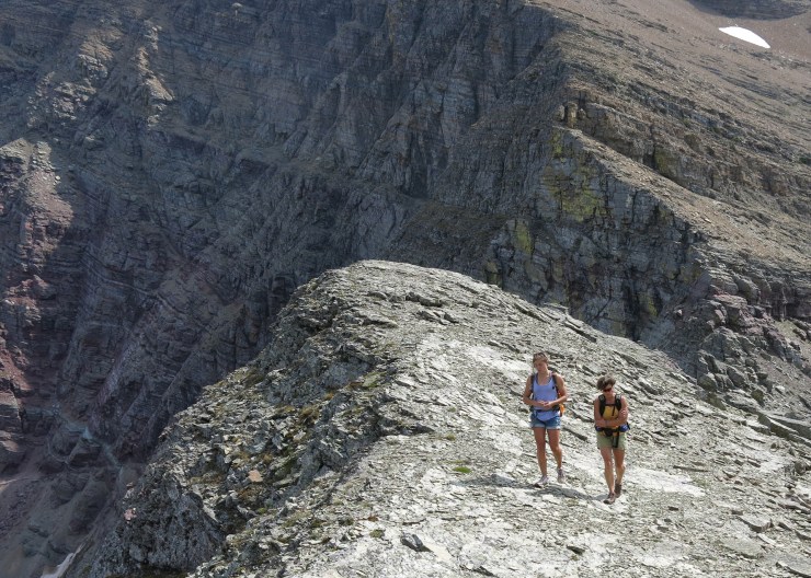 Betsy and Belyn looking for the Goat Trail