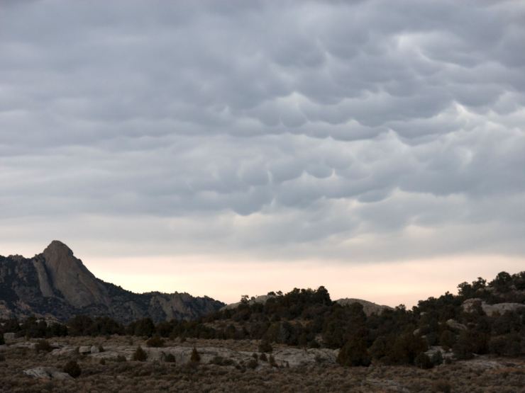 Storm over City of Rocks