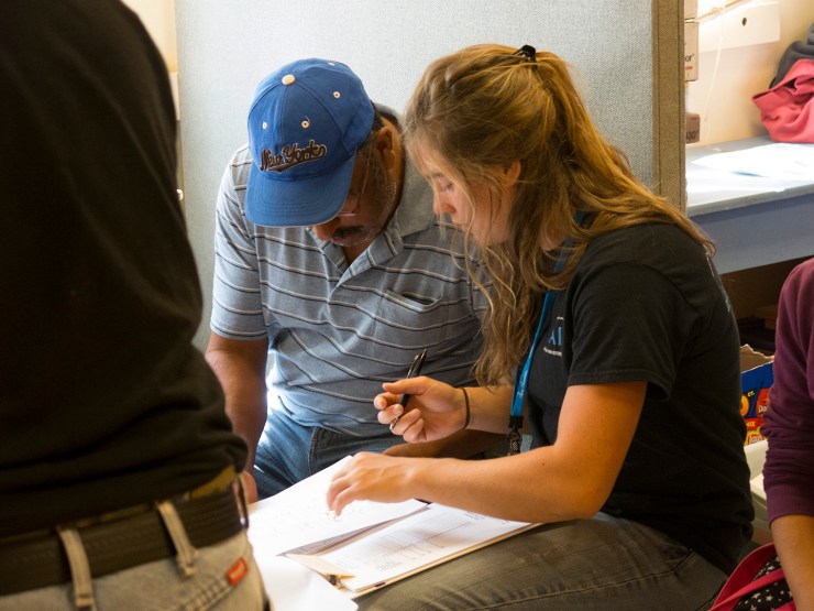 Belyn in the eye clinic