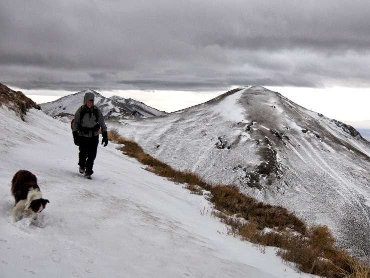 The dark clouds above were just screaming by.  
