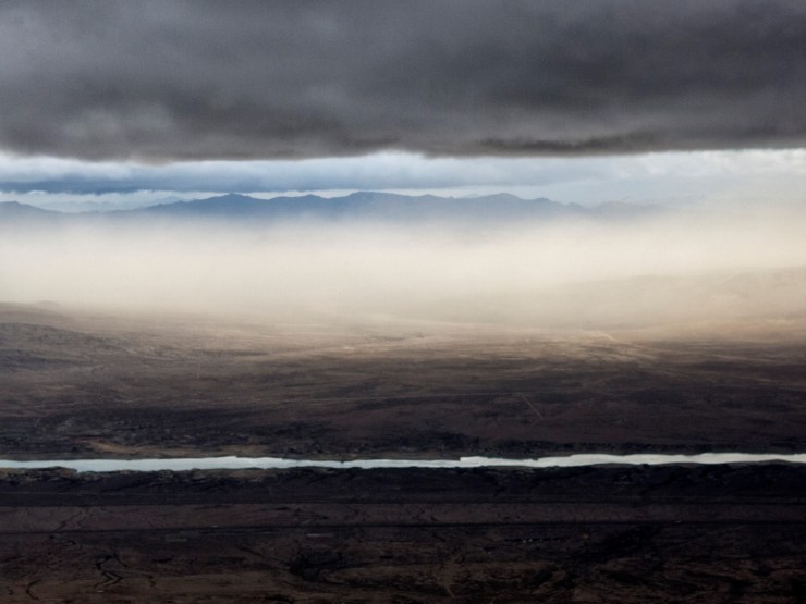 Uh oh.  Dust storm coming.  Its going to get even windier.