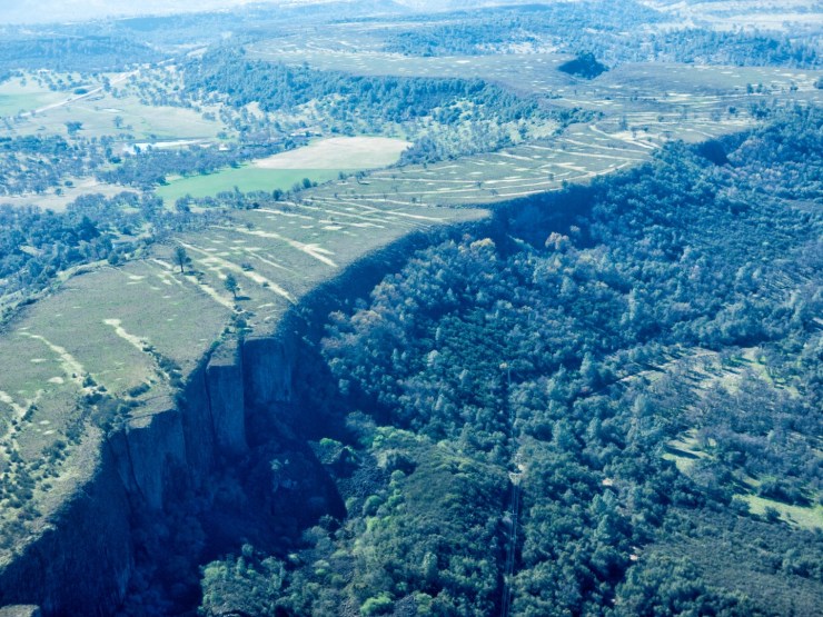 Flying over Table Mountain