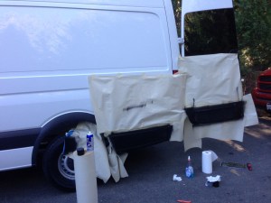 Painting some panels black (too much white)