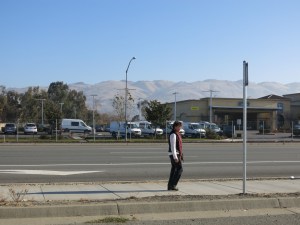 Betsy walking over from airport to buy van.  I don't think many people walk in without a vehicle and buy one.