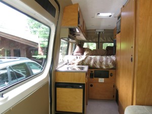 Interior.  Designed for windows, not counter space.