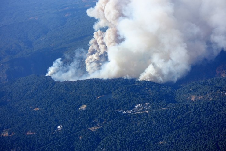 Our house is way to the right and not in the photo.  Terrible fire, but so far we are safe.