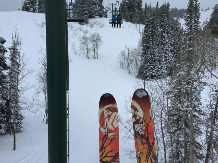 A little fresh powder at Snowbasin
